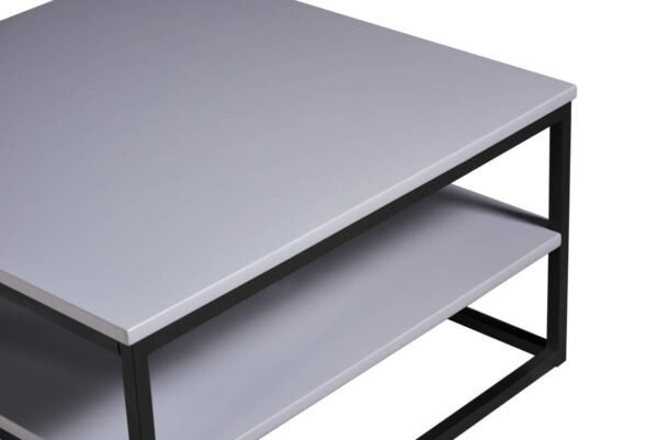 Couchtisch Tilda 2 grau lackiert B/H/T: ca. 75x40x75 cm Couchtisch Tilda 2 grau lackiert B/H/T: ca. 75x40x75 cm – Bild 3