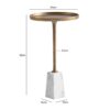 Beistelltisch gold Optik Marmor B/H/T: ca. 34x58x34 cm Beistelltisch gold Optik Marmor B/H/T: ca. 34x58x34 cm – Bild 5