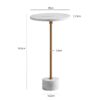 Beistelltisch weiß gold Marmor B/H/T: ca. 30x56x30 cm – Bild 4