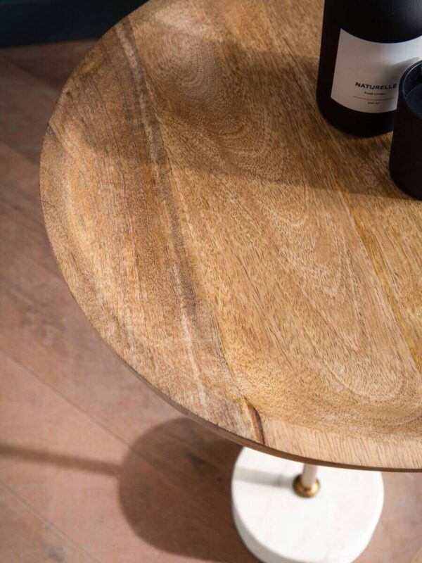 Beistelltisch Mango Marmor B/H/T: ca. 40x55x40 cm – Bild 5