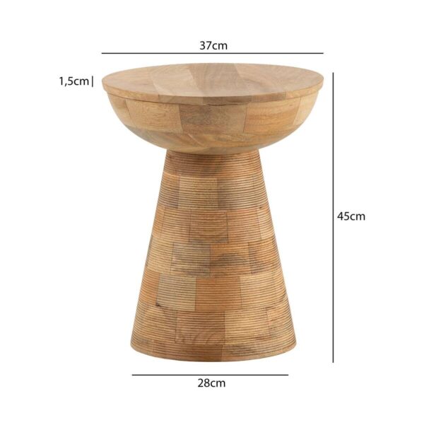 Beistelltisch Mango B/H/T: ca. 37x45x37 cm – Bild 2