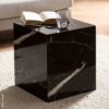 Couchtisch schwarz Marmor Optik B/H/T: ca. 40x45x40 cm Couchtisch schwarz Marmor Optik B/H/T: ca. 40x45x40 cm – Bild 2