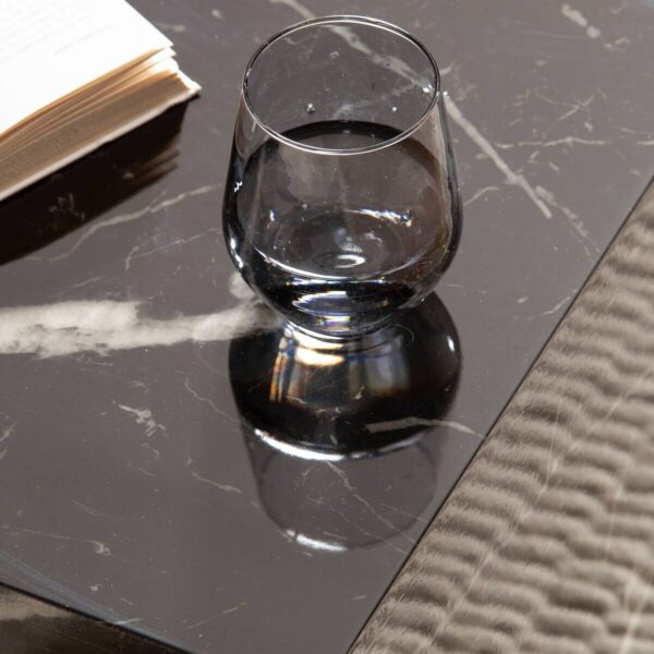 Couchtisch schwarz Marmor Optik B/H/T: ca. 40x45x40 cm Couchtisch schwarz Marmor Optik B/H/T: ca. 40x45x40 cm – Bild 5