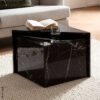 Couchtisch schwarz Marmor Optik B/H/T: ca. 50x42x50 cm – Bild 4