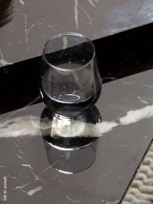 Couchtisch schwarz Marmor Optik B/H/T: ca. 50x42x50 cm – Bild 5