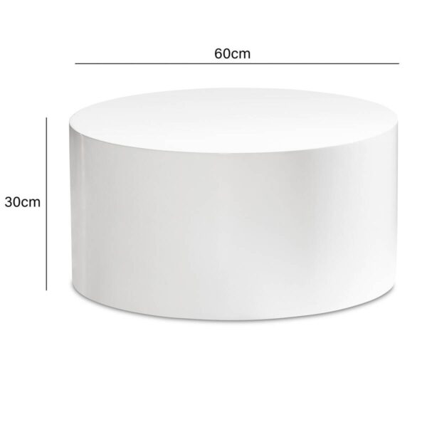 Couchtisch weiß H/D: ca. 30x60 cm – Bild 2