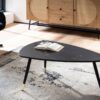 Couchtisch schwarz Marmor Optik B/H/T: ca. 90x41x60 cm Couchtisch schwarz Marmor Optik B/H/T: ca. 90x41x60 cm – Bild 2