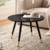 Couchtisch schwarz Marmor Optik B/H/T: ca. 60x41x60 cm Couchtisch schwarz Marmor Optik B/H/T: ca. 60x41x60 cm – Bild 5