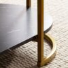 Couchtisch schwarz Marmor Optik B/H/T: ca. 100x45x60 cm – Bild 4