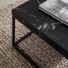 Couchtisch schwarz Marmor Optik B/H/T: ca. 60x38x60 cm – Bild 5
