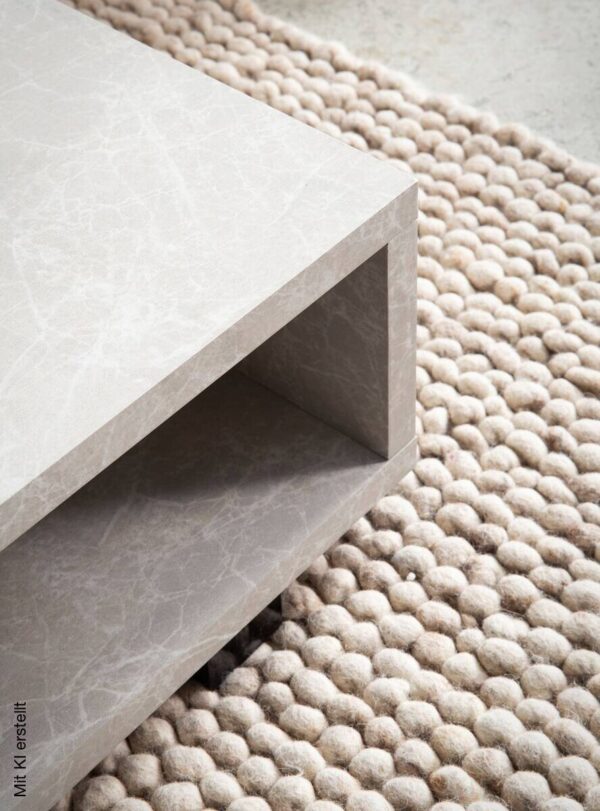 Couchtisch sand B/H/T: ca. 100x25x50 cm – Bild 3