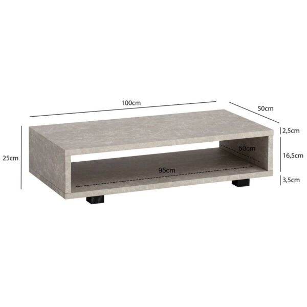 Couchtisch sand B/H/T: ca. 100x25x50 cm – Bild 4