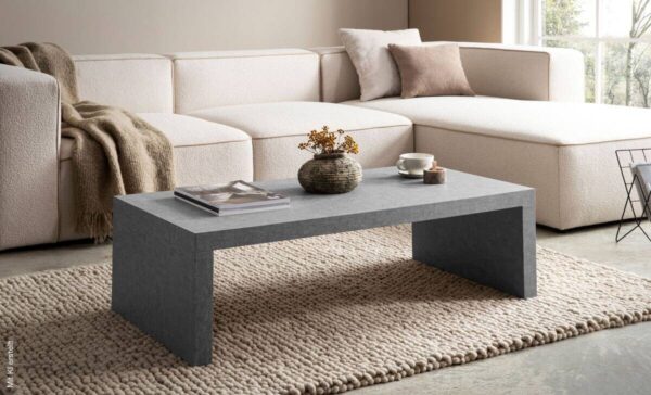 Couchtisch Beton Optik B/H/T: ca. 110x35x55 cm – Bild 3
