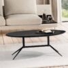 Couchtisch schwarz B/H/T: ca. 90x35x50 cm – Bild 4