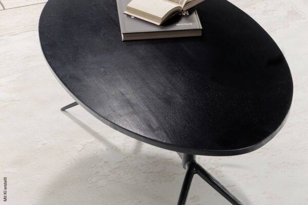 Couchtisch schwarz B/H/T: ca. 90x35x50 cm – Bild 5