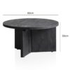 Couchtisch H/D: ca. 33x60 cm – Bild 4