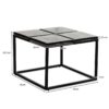 Couchtisch klar schwarz B/H/T: ca. 58x43,5x58 cm – Bild 4