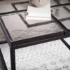 Couchtisch klar schwarz B/H/T: ca. 58x43,5x58 cm – Bild 5