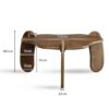 Couchtisch braun B/H/T: ca. 78x40x78 cm Couchtisch braun B/H/T: ca. 78x40x78 cm – Bild 2