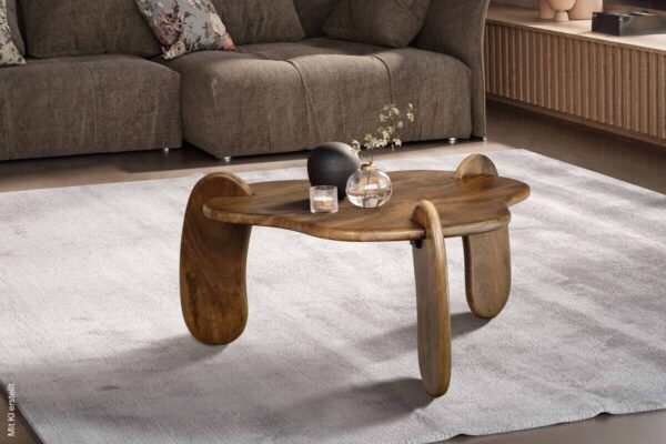 Couchtisch braun B/H/T: ca. 78x40x78 cm Couchtisch braun B/H/T: ca. 78x40x78 cm – Bild 4