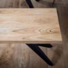 Sitzbank braun B/H/T: ca. 175x45x45 cm – Bild 4