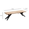 Sitzbank braun B/H/T: ca. 120x45x45 cm Sitzbank braun B/H/T: ca. 120x45x45 cm – Bild 4
