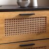 Nachtkonsole schwarz Eiche Optik B/H/T: ca. 45x55x45 cm – Bild 2