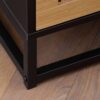 Nachtkonsole schwarz Eiche Optik B/H/T: ca. 45x55x45 cm – Bild 4