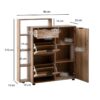 Schuhschrank natur Eiche Optik B/H/T: ca. 98x110x30 cm Schuhschrank natur Eiche Optik B/H/T: ca. 98x110x30 cm – Bild 4