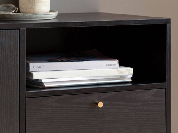 Sideboard schwarz B/H/T: ca. 140x75x40 cm – Bild 2