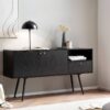 Sideboard schwarz B/H/T: ca. 140x75x40 cm – Bild 4