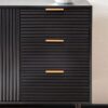 Sideboard schwarz B/H/T: ca. 120x80x40 cm – Bild 5
