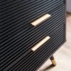 Sideboard schwarz B/H/T: ca. 77x97x40 cm – Bild 3