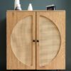 Sideboard natur Eiche Optik B/H/T: ca. 80x103x39 cm – Bild 3