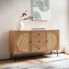 Sideboard natur Eiche Optik B/H/T: ca. 140x80x40 cm – Bild 2