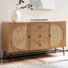 Sideboard natur Eiche Optik B/H/T: ca. 140x80x40 cm – Bild 3