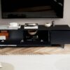 Lowboard weiß Marmor Optik B/H/T: ca. 150x40x40 cm – Bild 5