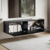 Lowboard schwarz Marmor Optik B/H/T: ca. 120x30x30 cm – Bild 3