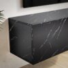 Lowboard schwarz Marmor Optik B/H/T: ca. 120x30x30 cm – Bild 4