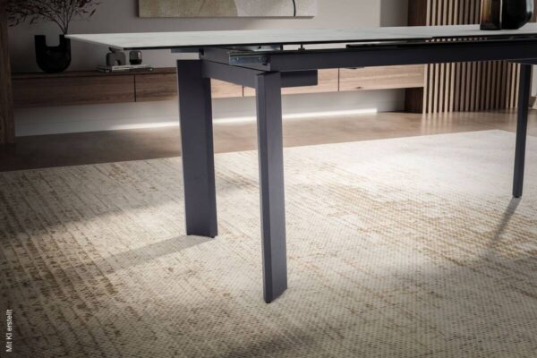 Esstisch weiß Marmor Optik B/H/T: ca. 180x77x95 cm – Bild 2