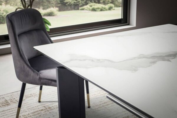 Esstisch weiß Marmor Optik B/H/T: ca. 180x77x95 cm – Bild 5