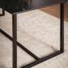 Esstisch Marmoroptik Optik schwarz B/H/T: ca. 180x76x90 cm – Bild 2