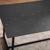 Esstisch Marmoroptik Optik schwarz B/H/T: ca. 180x76x90 cm – Bild 4