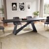 Esstisch schwarz Marmor Optik B/H/T: ca. 180x78x95 cm – Bild 2