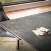 Esstisch schwarz Marmor Optik B/H/T: ca. 180x78x95 cm – Bild 5