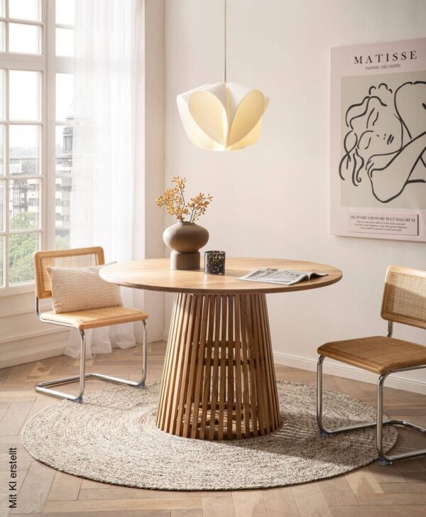 Esstisch B/H/T/D: ca. 120x77x120x120 cm Esstisch B/H/T/D: ca. 120x77x120x120 cm – Bild 2