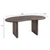 Schreibtisch B/H/T: ca. 180x75x90 cm – Bild 3