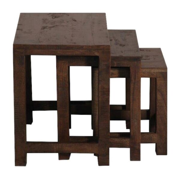 Beistelltisch Genua Akazie dunkel B/H/T: ca. 50x47x35 cm – Bild 4