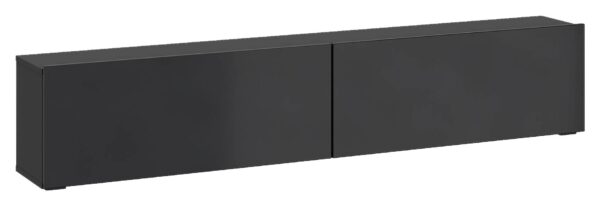 TV-Lowboard Otis schwarz Hochglanz B/H/T: ca. 180x37x32 cm – Bild 2