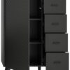 Kommode LINEA grau schwarz B/H/T: ca. 84x114x37 cm – Bild 2